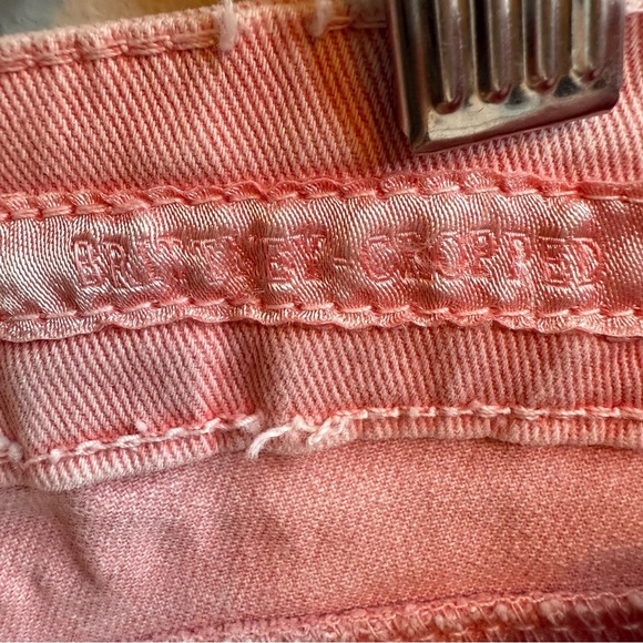 Guess Vintage Pink Wash Ankle Cropped Brittney Jeans with Stretch Y2K 90s - Picture 7 of 9